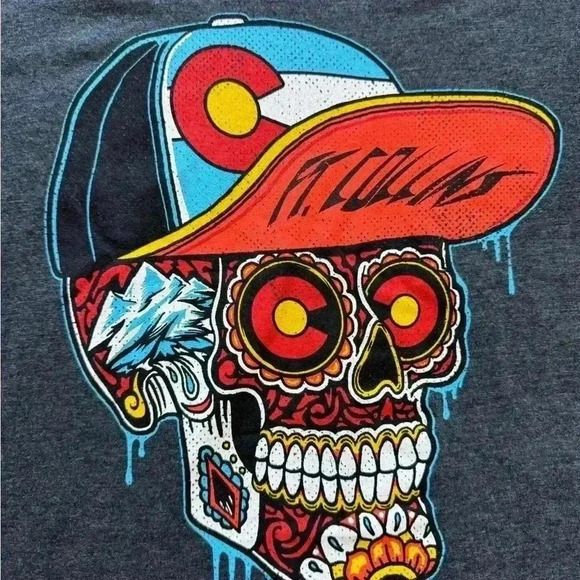 NWT Mens Duck Company Ft.Collin's Short Sleeve Grey TShirt Size Small Colorado - Picture 2 of 5